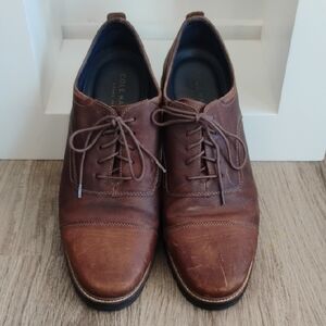 Cole Haan Grand 360 Men's Brown Leather Oxfords 14W